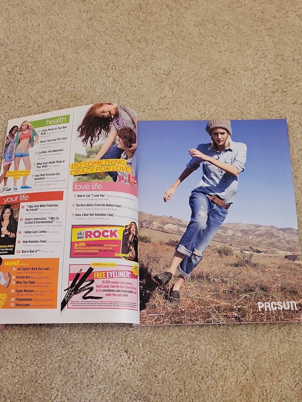 RARE Like New Seventeen February 2010 Magazine - Picture 5 of 8